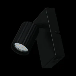 Ygo Wandlamp SOKA 1Del. Metaal Zwart| Wandlampen