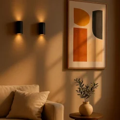 Ygo Wandlamp SOKA Metaal Zwart| Wandlampen