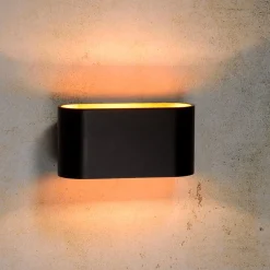 Ygo Wandlamp XEAR Zwart/Goud| Wandlampen