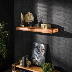 Ygo Wandplank MARIOLA Massief acacia naturel 100x25| Wandrekken