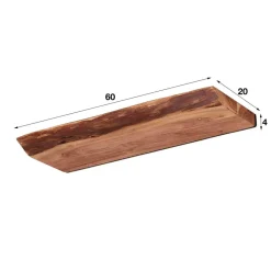 Ygo Wandplank MARKAS Massief acacia naturel| Wandrekken