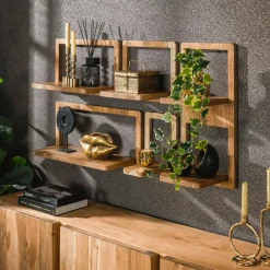 Ygo Wandplank S/5 ELOY Massief Acacia| Muurplanken & Rekken
