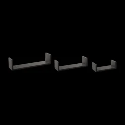 Ygo Wandplank YARA Zwart| Muurplanken & Rekken|Wandrekken