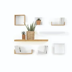 Ygo Wandplank YARA MDF Eik Grijs| Muurplanken & Rekken|Wandrekken