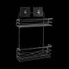 Ygo Wandrek RIMJAR 2Niv. Met. Zwart| Bad- & Doucheaccessoires