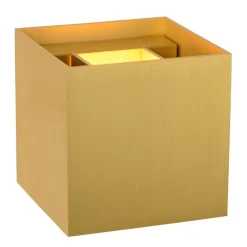 Ygo Wandspot XIO Vierkant Mat Goud| Wandlampen