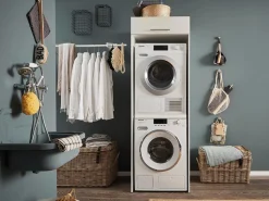 Ygo Wasmachinekast LAUNDRY H200 Wit| Wasruimte & Opbergkasten