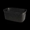 Ygo Wasmand FILOM Laag 35l Zwart| Was- & Linnenmanden|Badkameropbergers