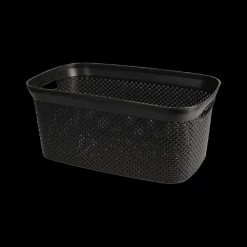 Ygo Wasmand FILOM Laag 35l Zwart| Was- & Linnenmanden|Badkameropbergers