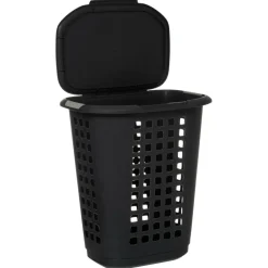 Ygo Wasmand HAMPER M/Dek. 63L Dk. Grijs| Was- & Linnenmanden|Badkameropbergers