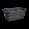 Ygo Wasmand KRITT Rotan 45L Grijs| Was- & Linnenmanden|Badkameropbergers
