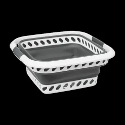 Ygo Wasmand LAUNDRIK S Plooibaar Wit/Grijs| Was- & Linnenmanden|Badkameropbergers