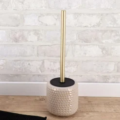 Ygo Wc-Borstel ECAILLE Beige/Goud| Toiletaccessoires