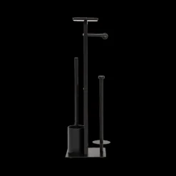 Ygo Wc-Borstel/Papier Houder LINZO Met. Zwart| Toiletaccessoires