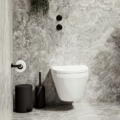 Ygo Wc-Rolhouder RIM Aluminium Zwart| Toiletaccessoires