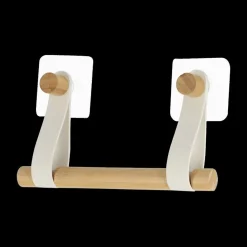 Ygo WC-Rolhouder TAINE Bamboe/Wit| Toiletaccessoires