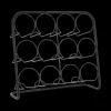 Ygo Wijnrek CHEERS 12F. Met. Zwart| Decoratieve Opbergers|Opbergen