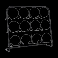 Ygo Wijnrek CHEERS 12F. Met. Zwart| Decoratieve Opbergers|Opbergen