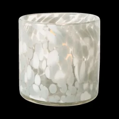 Ygo Windlicht BABLU Rnd Gls Bl/Gr| Woondecoratie
