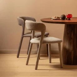 Ygo Woood Stoel NOBLE Stof Zand| Stoelen