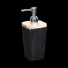 Ygo Zeepdispenser BLACKWOOD Zwart/Bamboe| Wastafelaccessoires