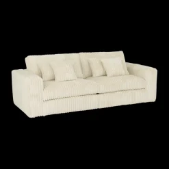 Ygo 3-zit PROSPERO Rib Ecru B248| Zitbanken