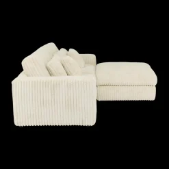 Ygo 3-zit PROSPERO Rib Ecru B248| Zitbanken