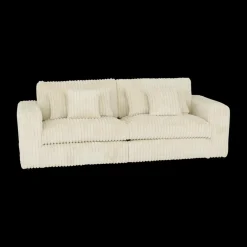 Ygo 3-zit PROSPERO Rib Ecru B248| Zitbanken