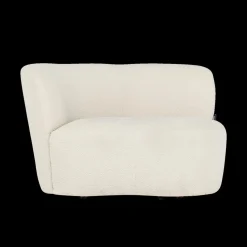 Ygo Zitbank links ANDRIS Bouclé Crème| Fauteuils